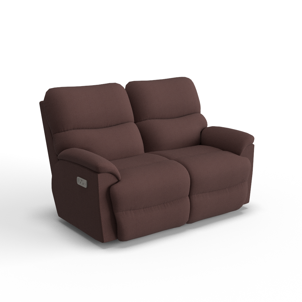 Trouper Power Reclining Loveseat w/ Headrest & Lumbar